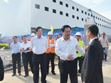 廊坊市委書記王曉東到中太承建的太古冷鏈項目視察